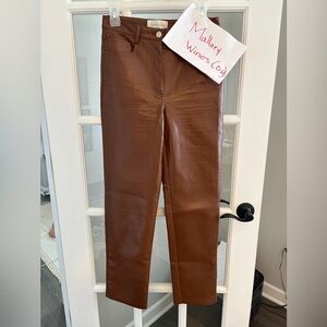 Wilfred The Melina Chocolate Faux Leather Pants